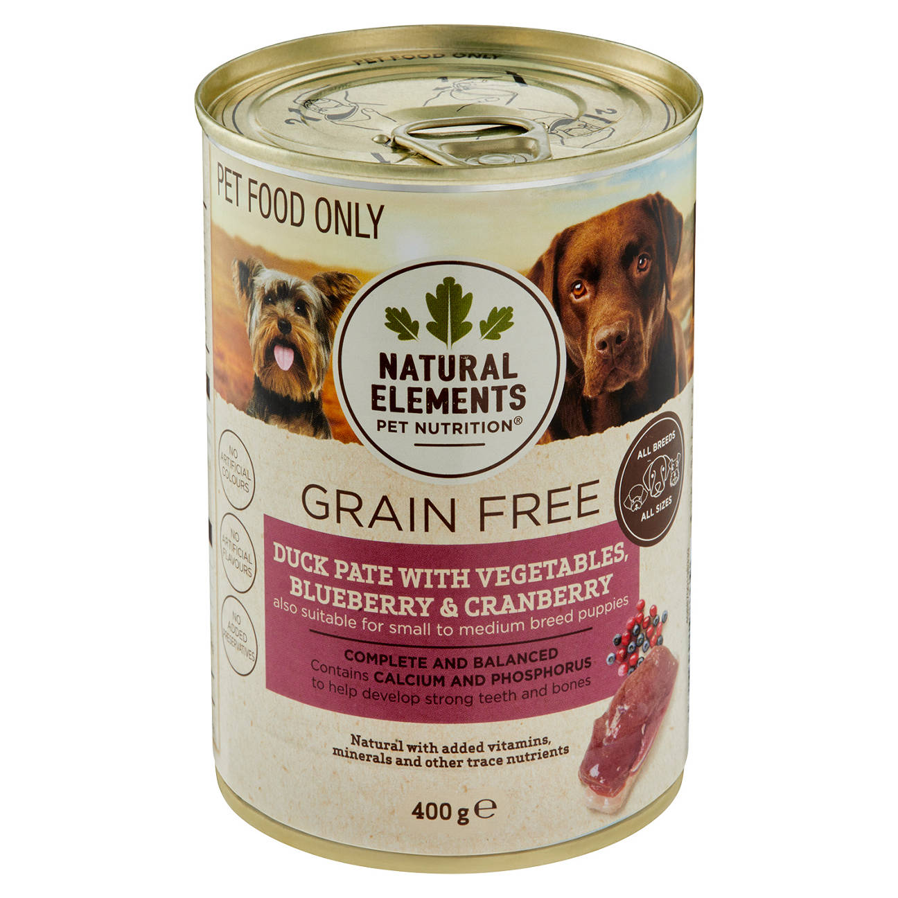 Natural Grain Free Dog Food 400g